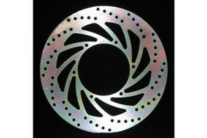 Round Hpsr Solid Brake Rotor Silver, Stainless Steel