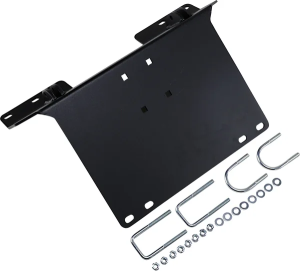 Placă de fixare pentru plug pentru sistemul de montare rapidă a plugului Rm5, negru mat, vopsită prin pulverizare, 1, nordicamoto.ro