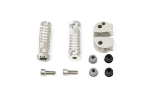 Footrest Kit Silver, 2, nordicamoto.ro