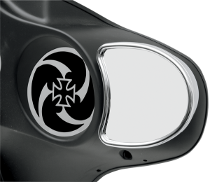 Fairing Mount Mirrors Silver, Chrome, 1, nordicamoto.ro