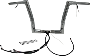 Plug & Play Ez Install 1-1/2(r) Flat Top Handlebar Kit Silver, 2, nordicamoto.ro