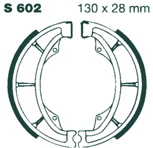 (r)g(r) Grooved Brake Shoe