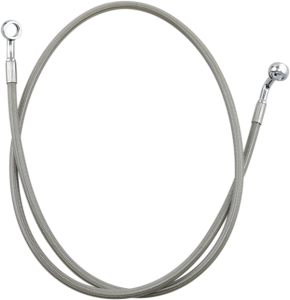 Extended Length Brake Line Silver Oversize [+152 mm (6'')], 1, nordicamoto.ro