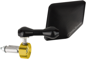 Halo Stainless Steel Bar End Mirror Black