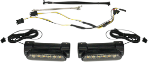 Dynamic Amber/white Engine Guard Leds Black, 2, nordicamoto.ro