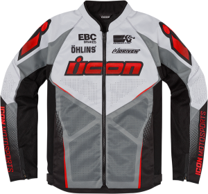 Geaca Textila Icon Hooligan Ultrabolt Black/Gray/Red