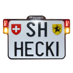 All-in-one 2.0 License Plate Holder W/ Led Plate Lights, Brake And Rear Lights Anodized Black, 1, nordicamoto.ro