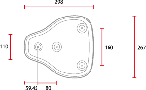 Universal Solo Seat Brown 