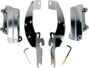 Fats/slim Windshield Trigger-lock Complete Mount Kit Chrome, 1, nordicamoto.ro