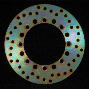 Round D-series Fixed Offroad Brake Rotor Gold, Zinc