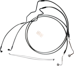 Designer Series Dot Extended Abs Touring Lower Brake Line Kit Black, Black Pearl Oversize [+51 mm (2'')], 1, nordicamoto.ro