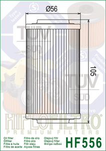 Filtru ulei BOMBARDIER TRAXTER/QUEST 500-650 Hiflofiltro HF556