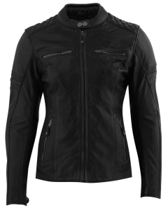 Geaca Piele Dama Rusty Stitches Joyce Black