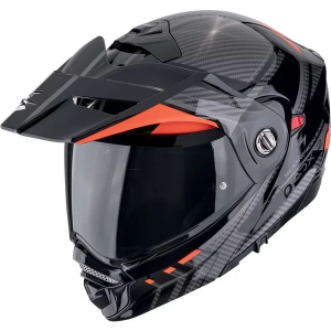 Casca flip-up touring/adventure SCORPION ADX-2 LEWIS M Negru/Rosu, 2, nordicamoto.ro