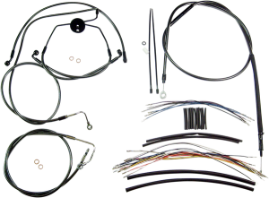 Black Pearl Designer Handlebar Installation Kit Black, 2, nordicamoto.ro
