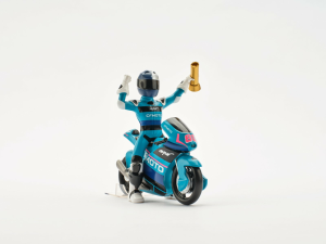 ASPAR TEAM (since 2024), FIGURINĂ CFMOTO MOTO3 RACING CU TROFEU DE CAMPION, nordicamoto.ro