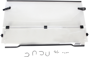 Full Folding Windshield Clear