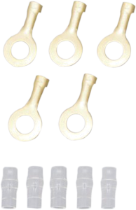 Eyelet Terminal Set Silver, 2, nordicamoto.ro