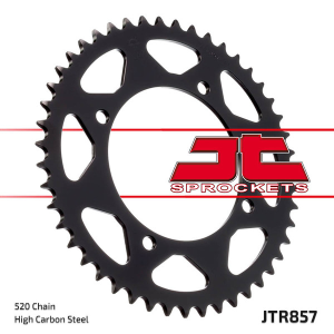 Induction Hardened Black Zinc Finish Rear Sprocket Black, Zinc