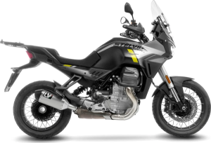 Tobă de eșapament LeoVince LV-14 Titanium Slip-On pentru Moto Guzzi Stelvio, 2, nordicamoto.ro