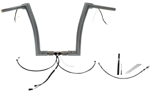 Plug & Play Ez Install 1-1/2(r) Flat Top Handlebar Kit Silver