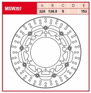 Round Floating Brake Rotor Titan, 1, nordicamoto.ro