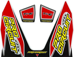 Ti-6 Exhaust Decals Red