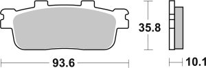 Ct Scooter Carbon Tech Organic Brake Pads, 2, nordicamoto.ro