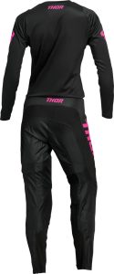Tricou Dama Thor Sector Minimal Black/Fluo Pink L, 3, nordicamoto.ro