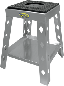 Diamond Moto Stand Anodized, Silver