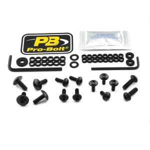 Fairing Bolt Kit For Kawasaki Black, 1, nordicamoto.ro