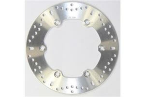 Round Hpsr Solid Brake Rotor Silver, Stainless Steel