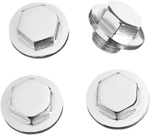 Chrome Cap Nut Kit Silver