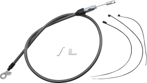 Karbonfibr Quick Connect Upper Clutch Cable Silver, 1, nordicamoto.ro