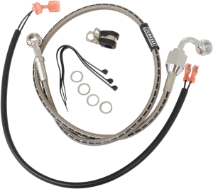 Stock-length Rear Brake Line Silver Standard, 1, nordicamoto.ro