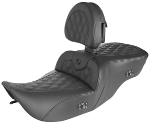 Heated Roadsofa Lattice Stitched Seat Black, 1, nordicamoto.ro