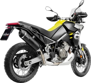Tobă de eșapament LeoVince LV One Evo Black Edition Slip-On pentru Aprilia Tuareg 660, 3, nordicamoto.ro