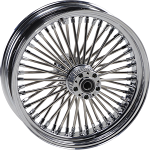Fat Daddy Front Wheel 18x3.5 Dual-disc Chrome Silver