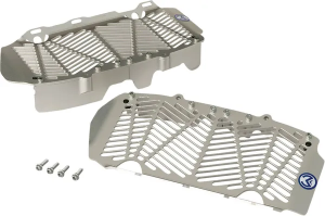 MOOSE RACING Billet Radiator Guards Silver 