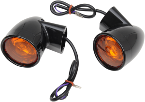 Bullet-style Turn Signals Black, Gloss, 1, nordicamoto.ro