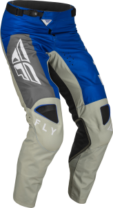 Pantaloni MX Fly Kinetic Jet Albastru/Gri/Alb