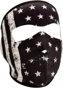 Full Mask Blk White Flag Black, White, 1, nordicamoto.ro