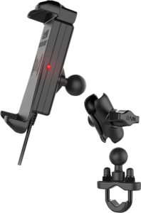 Suport de încărcare wireless cu prindere rapidă, rezistent la apă, negru, 2, nordicamoto.ro