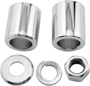 Axle Spacer/nut Kit Silver
