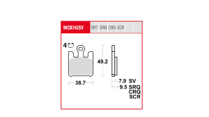 Trq Brake Pad Sintered Race, 3, nordicamoto.ro