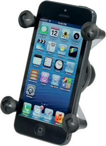 Universal X-grip Cell Phone Cradle With 1'' Ball Black 