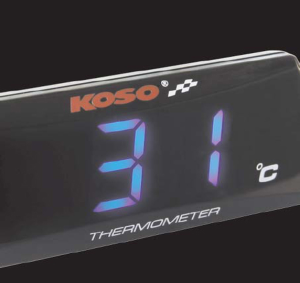 Super Slim Water Temperature Gauge Black, 2, nordicamoto.ro