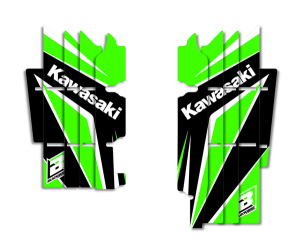 Rad Louver Decals Black, Green, White, 1, nordicamoto.ro