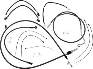 Black Pearl Designer Handlebar Installation Kit Black