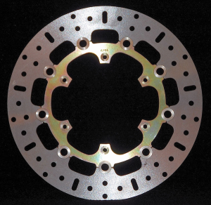Round Pro-lite Brake Rotor Silver, Stainless Steel